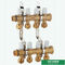3 Loops To 12 Loops Brass Manifold Floor Heating For Pex Pipe