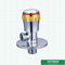 Customized Chromed Wall Mounted Kitchen Basin Water Round Handle Quick Open Bathroom Cock Valve Brass Angle Valve