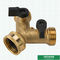 Type Y Water Two Ways Pipe Joint Union Connector Brass Valves